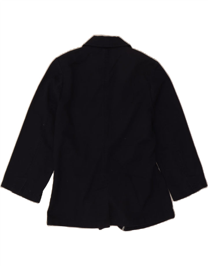 FAT FACE Girls 3/4 Sleeve 2 Button Blazer Jacket 9-10 Years Navy Blue Vintage Fat Face and Second-Hand Fat Face from Messina Hembry 