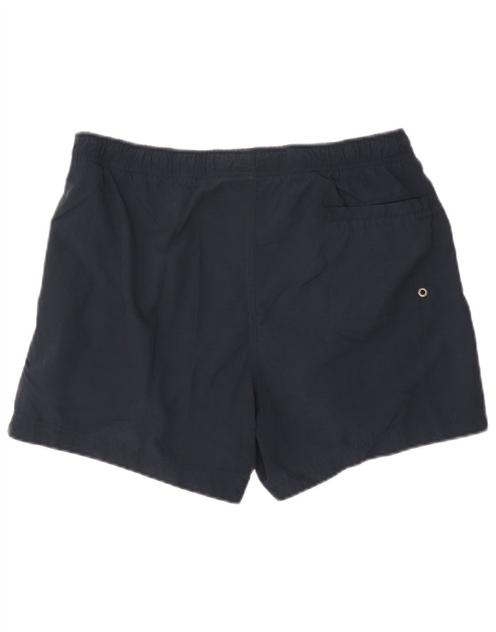Champion Mens Swimming Shorts Large Navy Blue Striped Polyamide