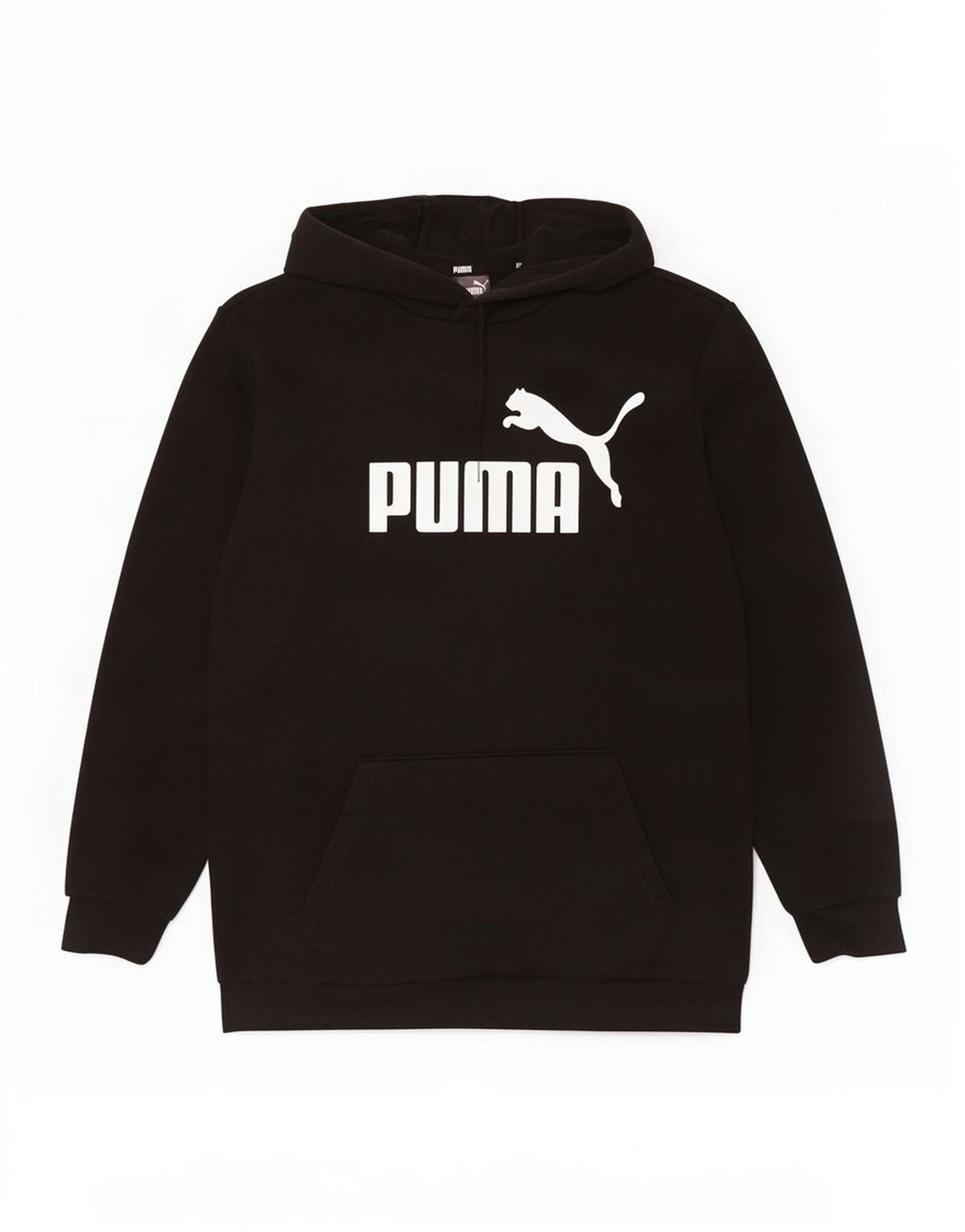 Puma Mens Graphic Hoodie Jumper Medium Black Cotton