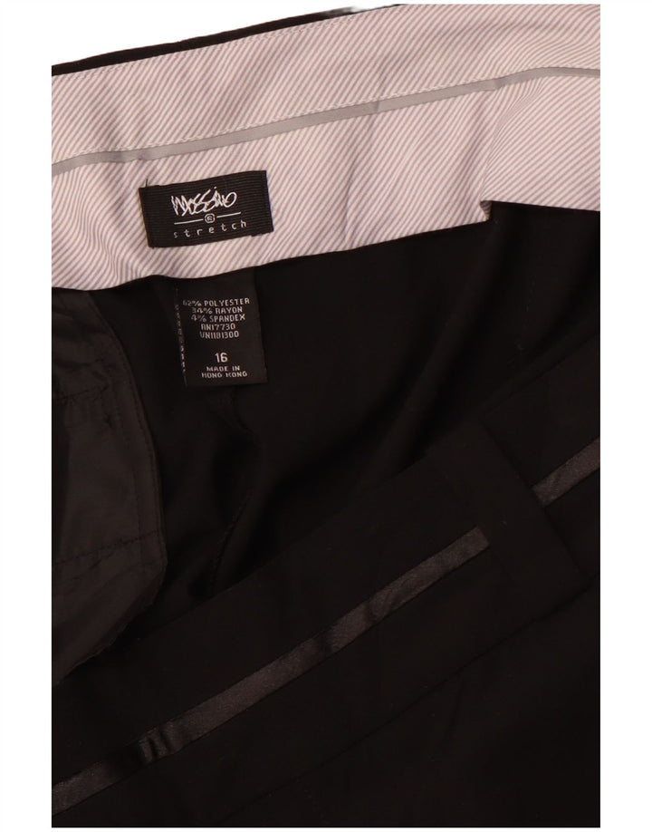 MOSSIMO Womens High Waist Bootcut Suit Trousers US 16 2XL W38 L32 Black