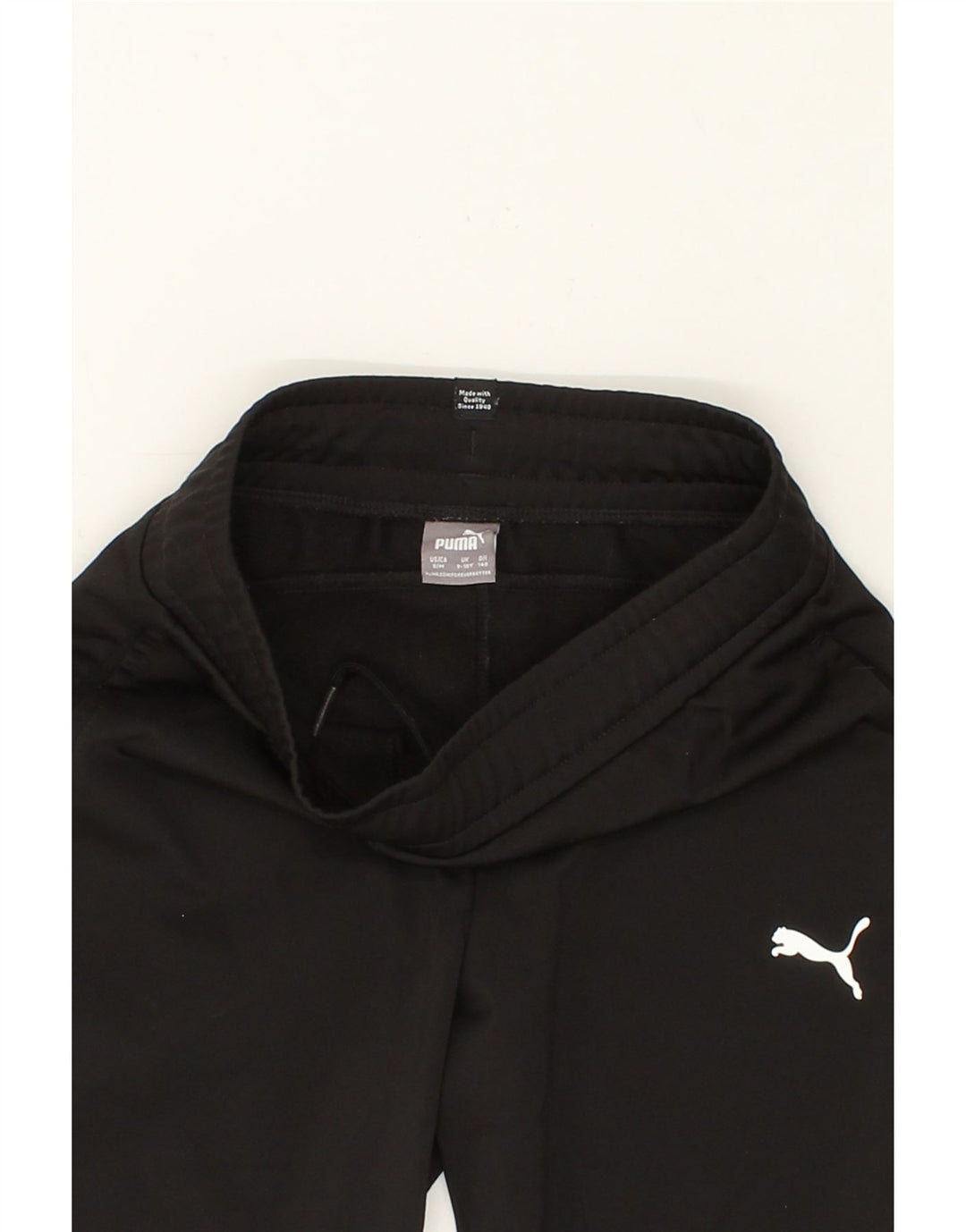 PUMA Girls Tracksuit Trousers 9-10 Years Medium  Black Vintage Puma and Second-Hand Puma from Messina Hembry 
