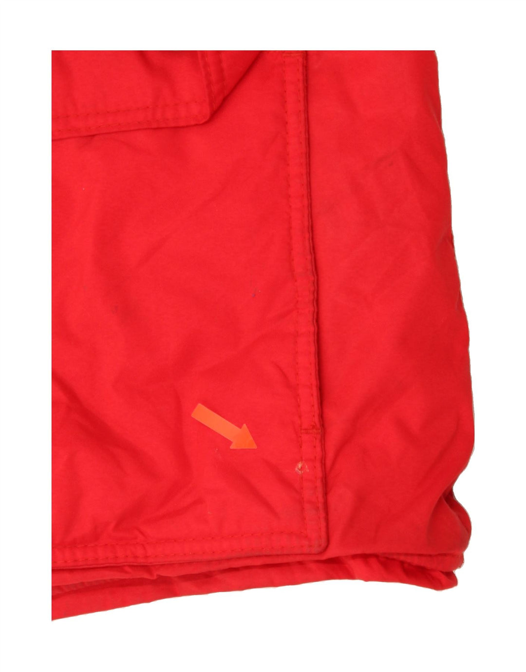 BAILO Mens Hooded Padded Jacket IT 48 Medium Red Colourblock Polyester Vintage Bailo and Second-Hand Bailo from Messina Hembry 