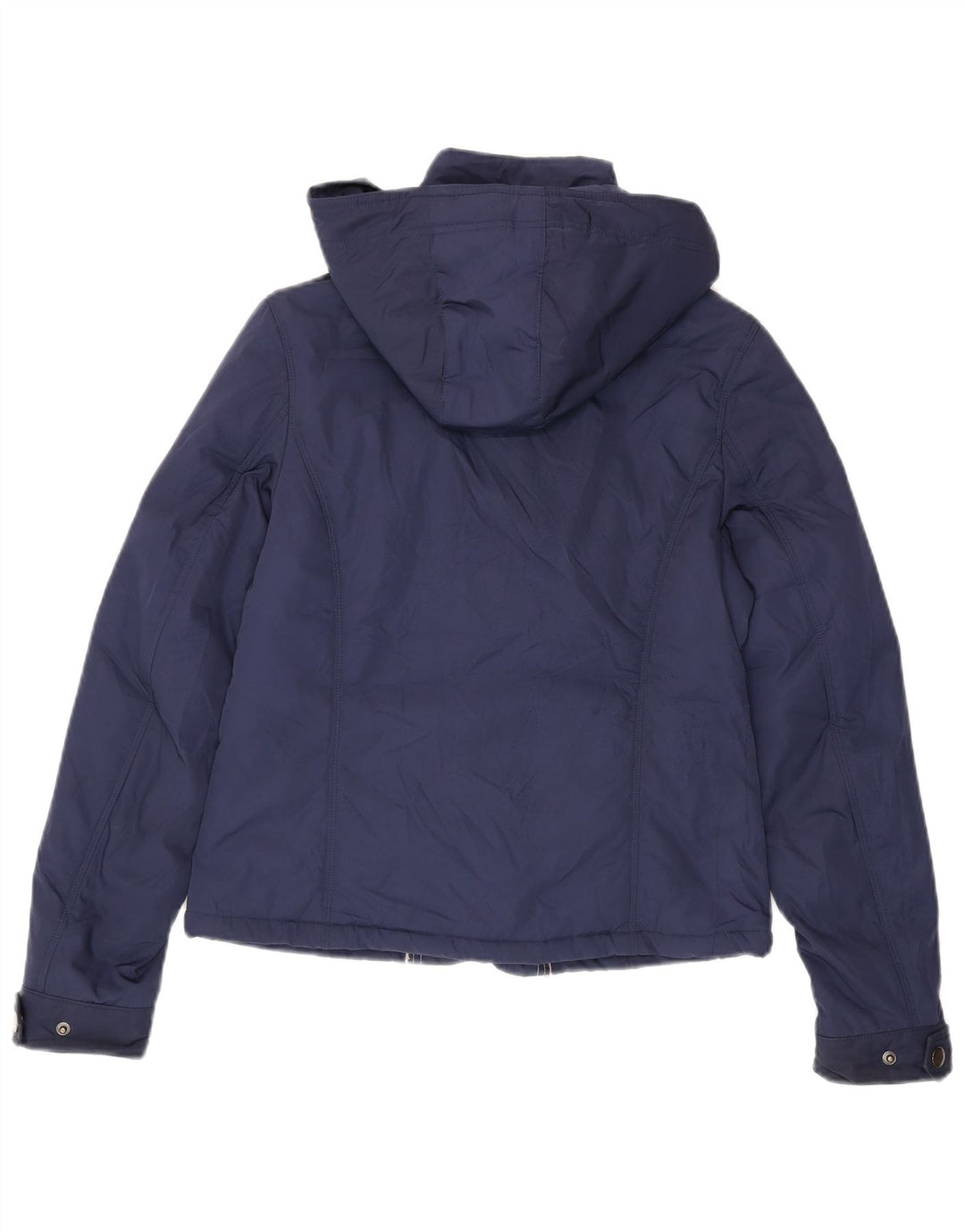 Tommy Hilfiger Womens Hooded Utility Jacket UK 12 Medium Navy Blue