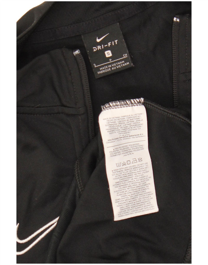 Nike Mens Dri Fit Graphic Tracksuit Top Jacket Small Black Polyester