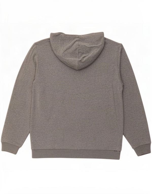 Puma Mens Zip Hoodie Sweater Large Grey Flecked