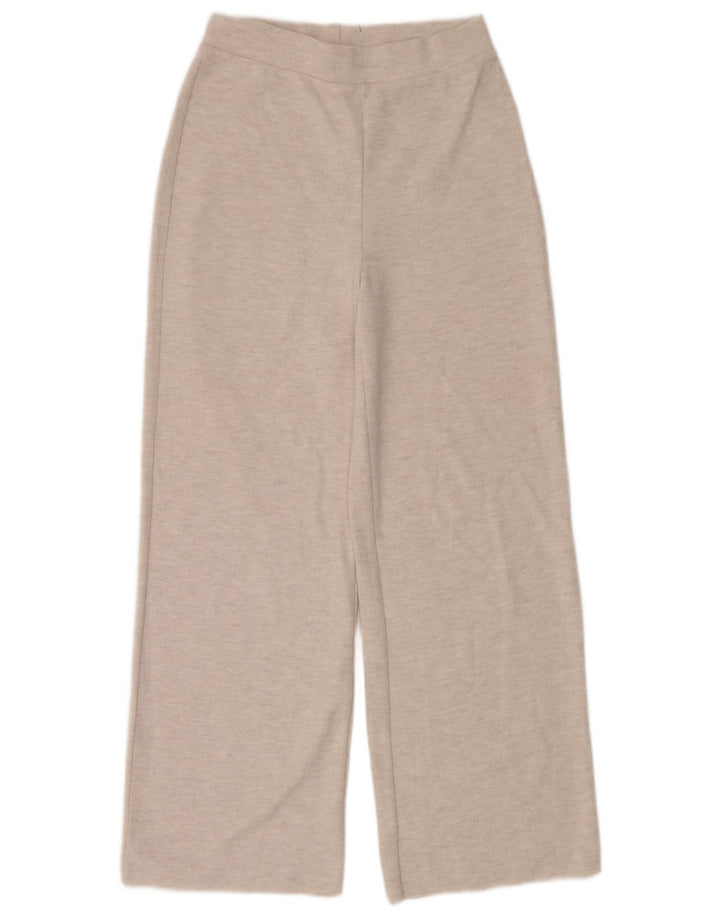 Zara Womens Tracksuit Trousers UK 12 Medium  Beige Flecked Polyester