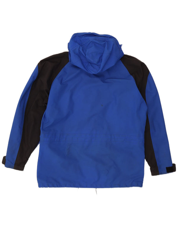 Berghaus Mens Hooded Windbreaker Jacket UK 42 XL Blue Colourblock