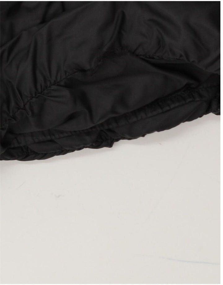 REFRIGUE Mens Hooded Padded Jacket UK 38 Medium Black