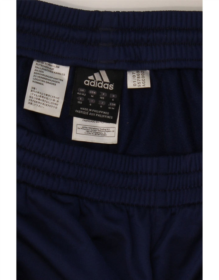 ADIDAS Mens Tracksuit Trousers UK 40/42 Medium  Navy Blue Colourblock