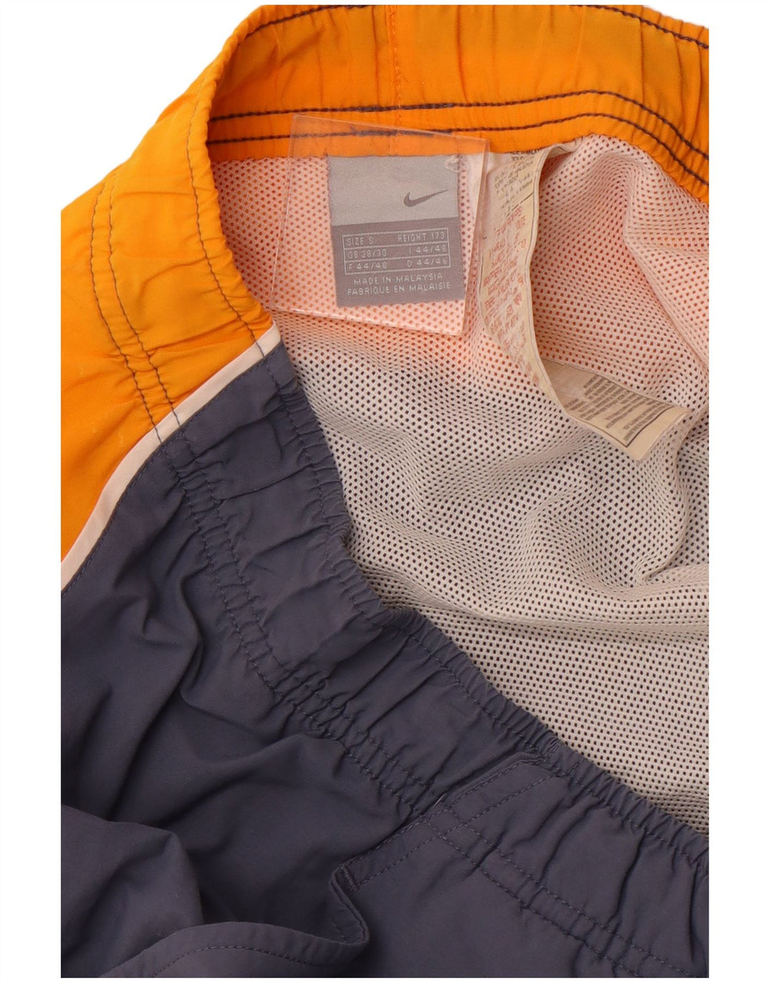 NIKE Mens Sport Shorts Small  Navy Blue Colourblock