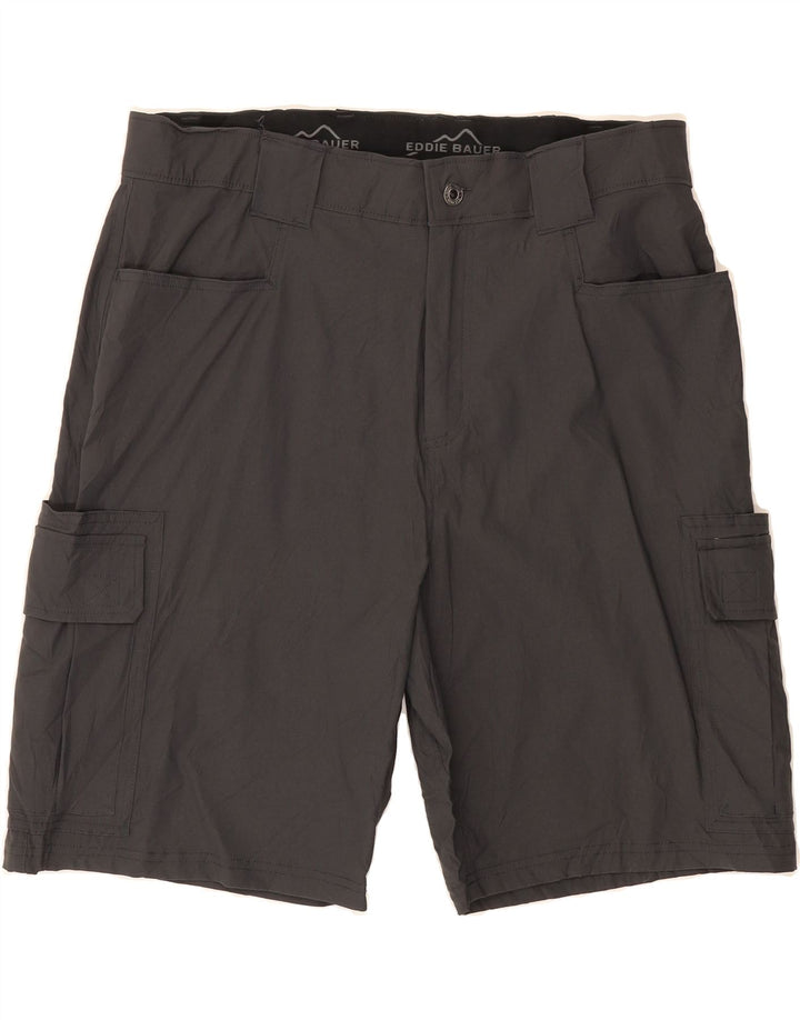 EDDIE BAUER Mens Cargo Shorts W36 Large Grey Nylon Vintage Eddie Bauer and Second-Hand Eddie Bauer from Messina Hembry 