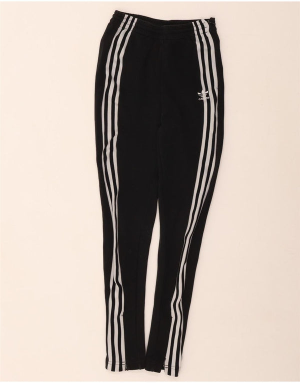 ADIDAS Womens Tracksuit Trousers UK 8 Small Black Polyester