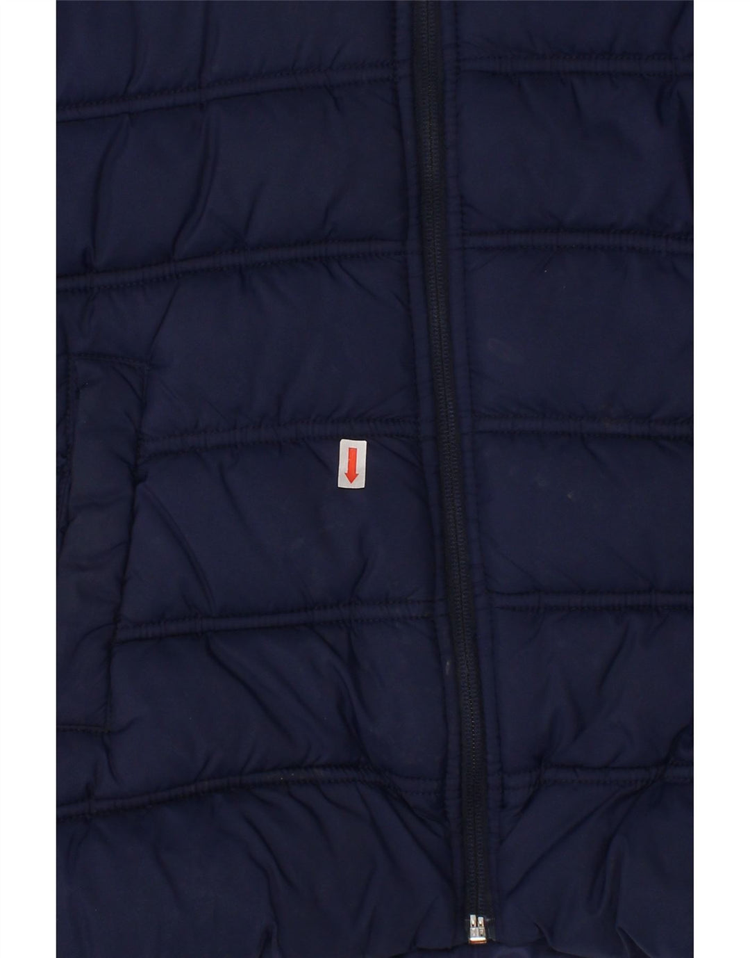 BENETTON Boys Hooded Padded Jacket 8-9 Years Large  Navy Blue Polyester Vintage Benetton and Second-Hand Benetton from Messina Hembry 