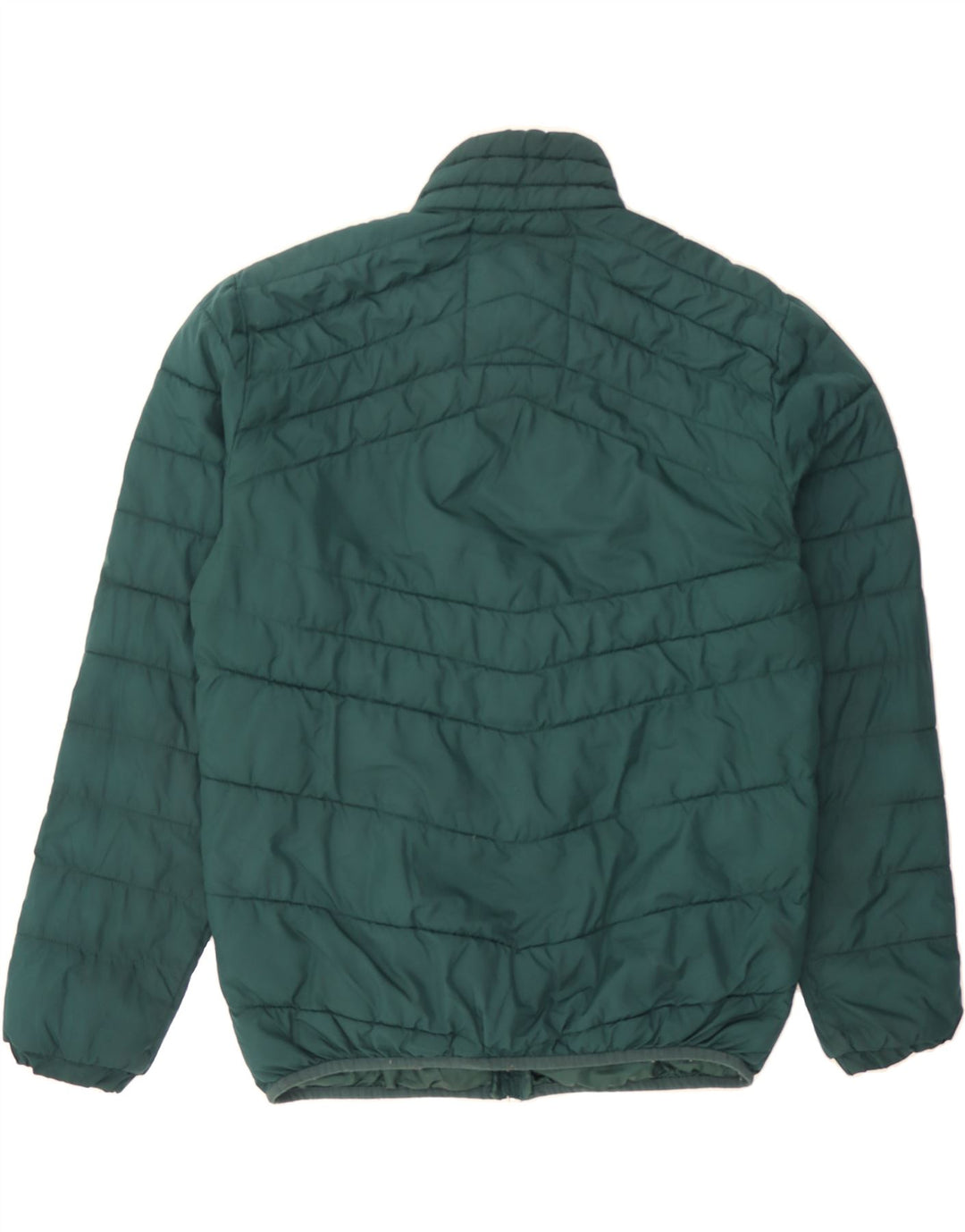 JACK & JONES Mens Padded Jacket UK 38 Medium Green Polyester Vintage Jack & Jones and Second-Hand Jack & Jones from Messina Hembry 