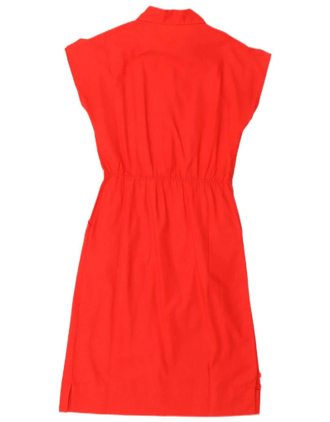 Vintage Womens Basic Dress UK 12 Medium Red