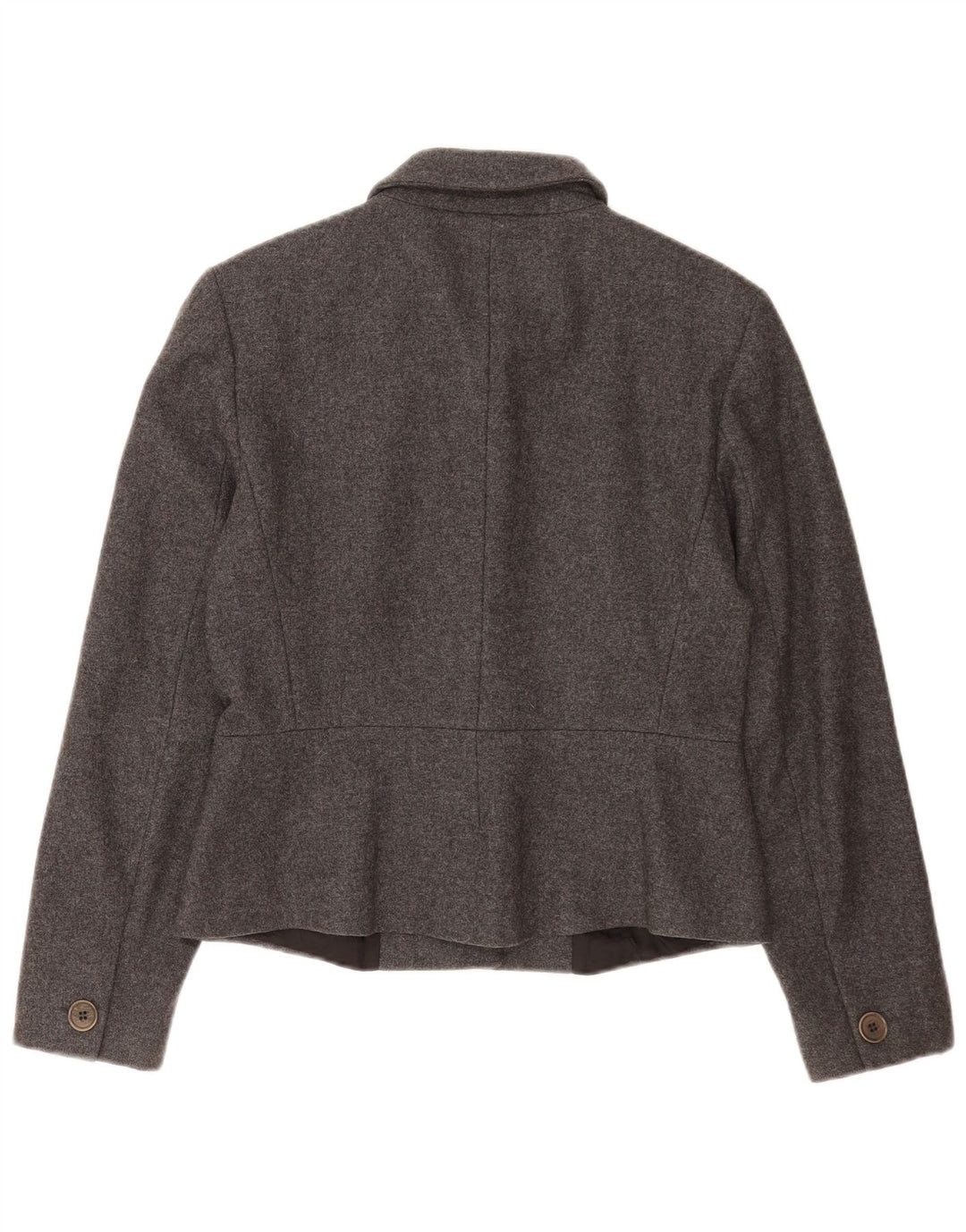 Sportmax Womens Blazer Jacket UK 12 Medium Grey Wool Classic