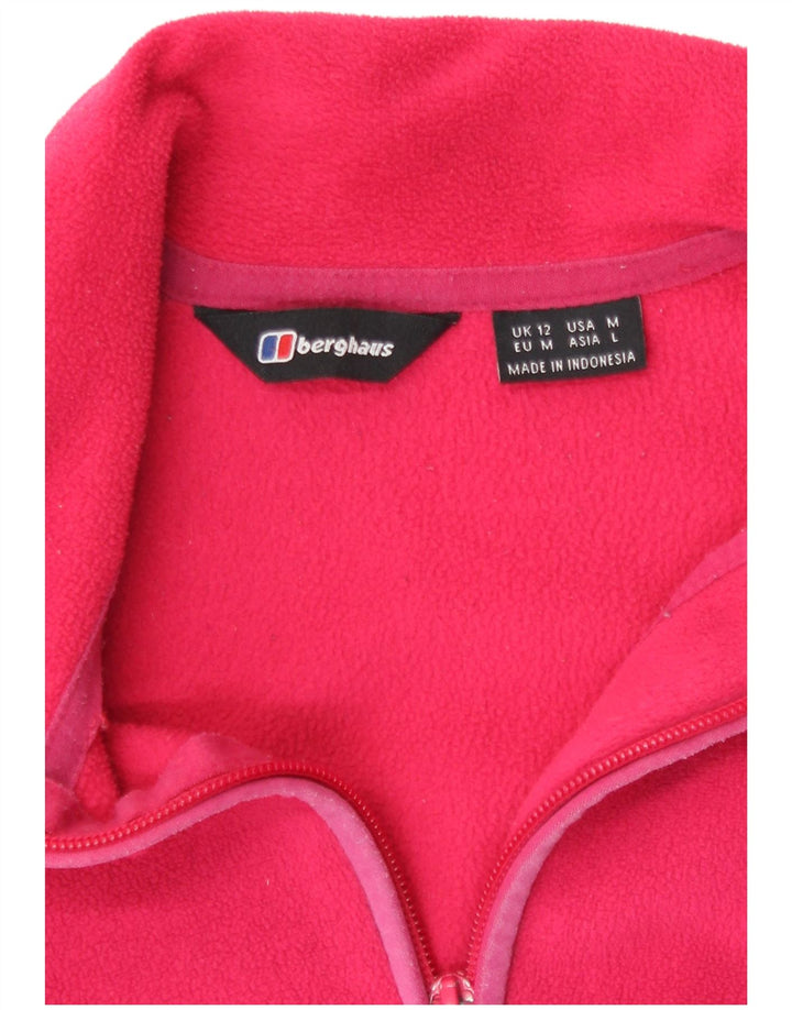 Berghaus Womens Fleece Jacket UK 12 Medium  Pink Polyester