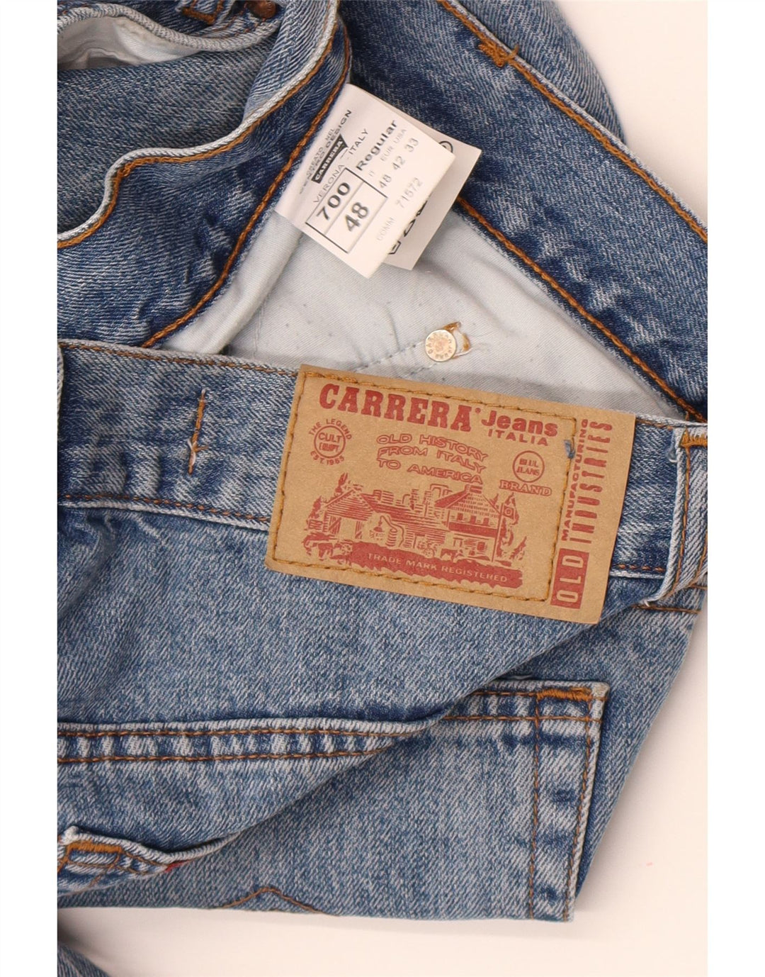 Carrera Mens 700 Slim Jeans IT 48 Medium W32 L34 Blue Cotton