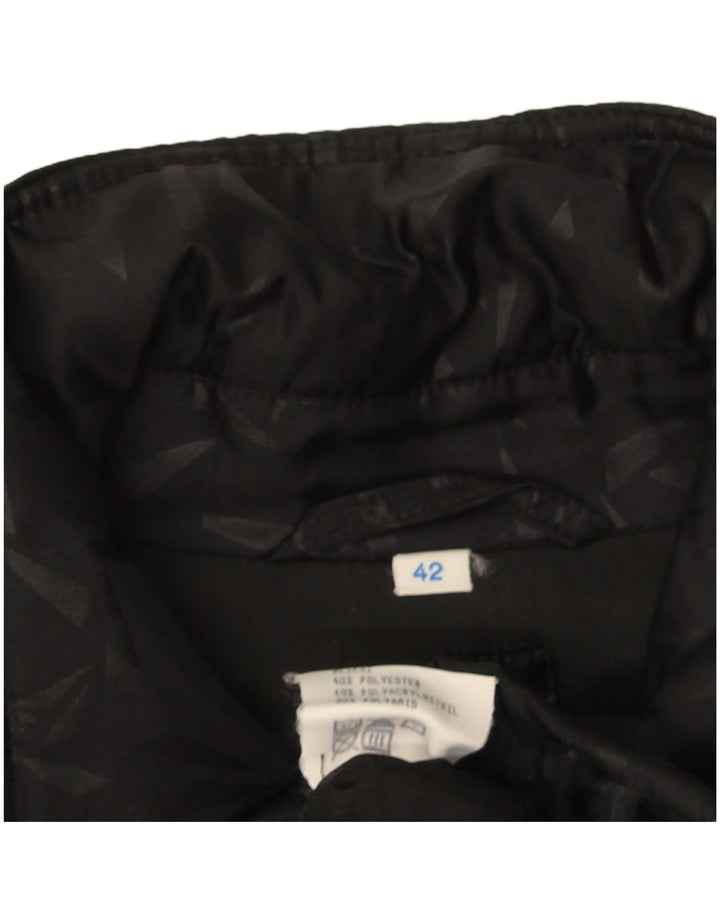 Vintage Womens Oversized Windbreaker Coat IT 42 Medium Black Geometric