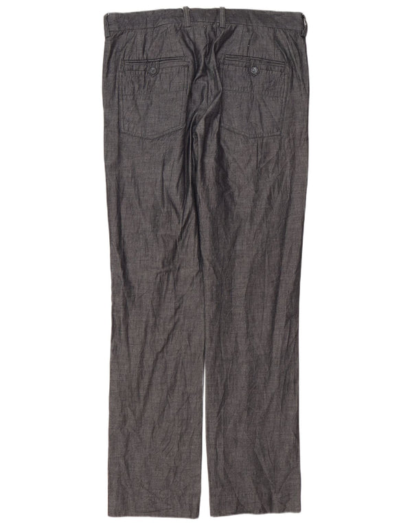 Zara Mens Straight Suit Trousers EU 44 Large W34 L35 Grey
