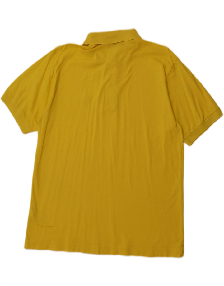 SERGIO TACCHINI Mens Polo Shirt Medium Yellow Cotton