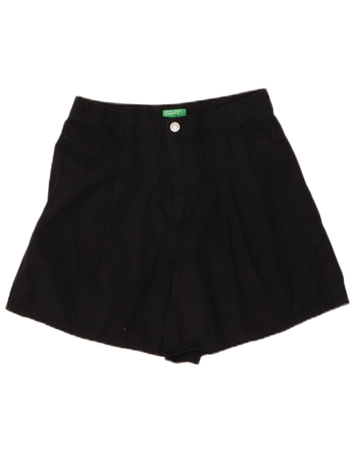 Benetton Womens Denim Shorts W28 Medium Black