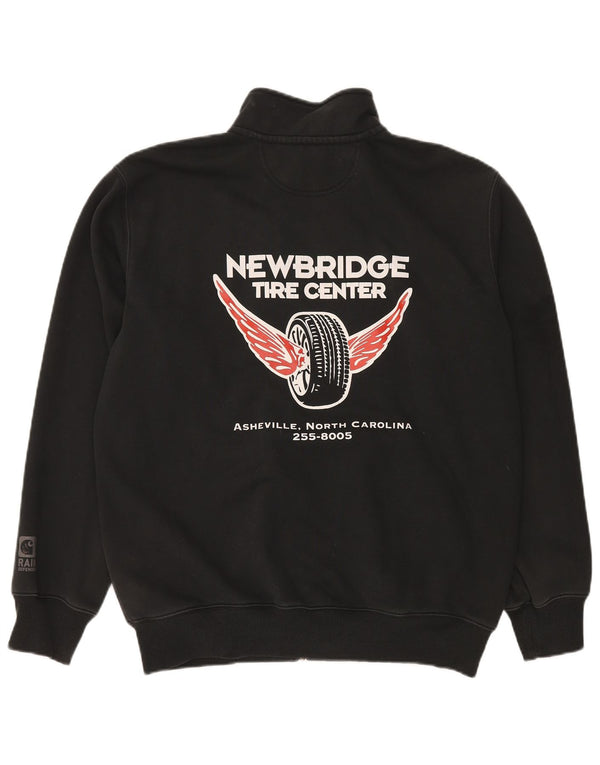 CARHARTT Mens Originals Graphic Tracksuit Top Jacket Medium Black Cotton