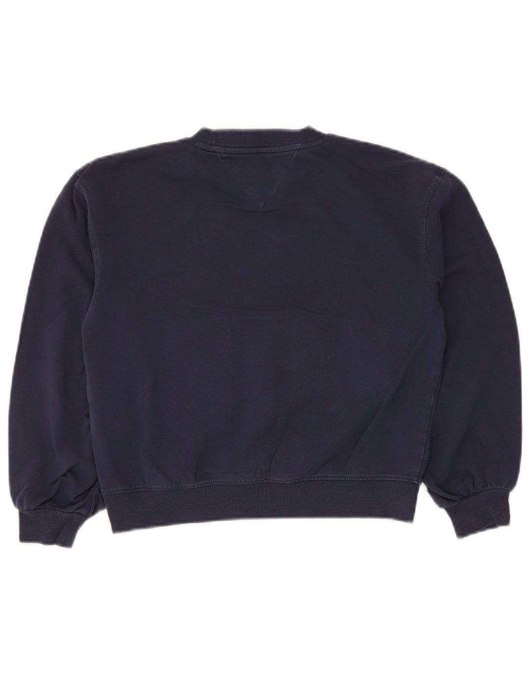 TOMMY HILFIGER Girls Graphic Crop Sweatshirt Jumper 11-12 Years Navy Blue