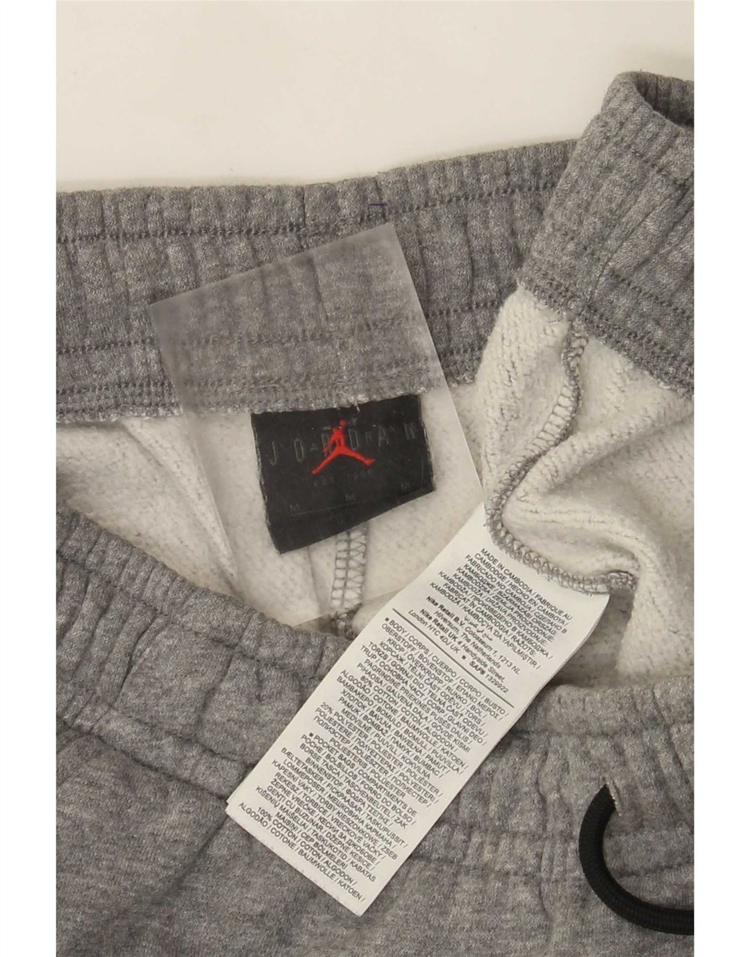 Jordan Mens Tracksuit Trousers Joggers Medium Grey Flecked Cotton