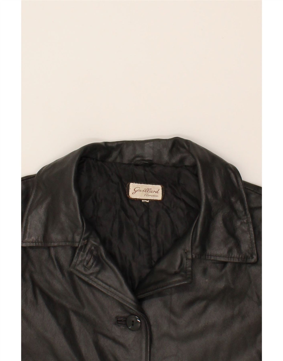 VINTAGE Womens Leather Jacket UK 16 Large Black Leather Vintage Vintage and Second-Hand Vintage from Messina Hembry 