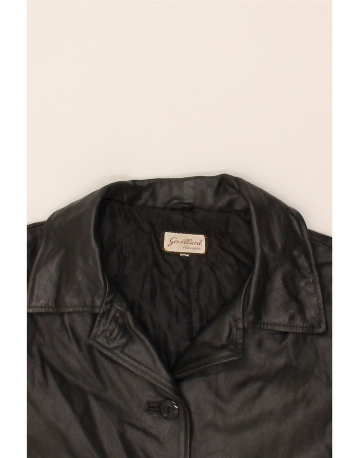 VINTAGE Womens Leather Jacket UK 16 Large Black Leather Vintage Vintage and Second-Hand Vintage from Messina Hembry 