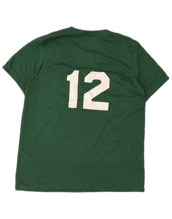 Nike Mens Dri Fit Graphic T-Shirt Top Medium Green Polyester