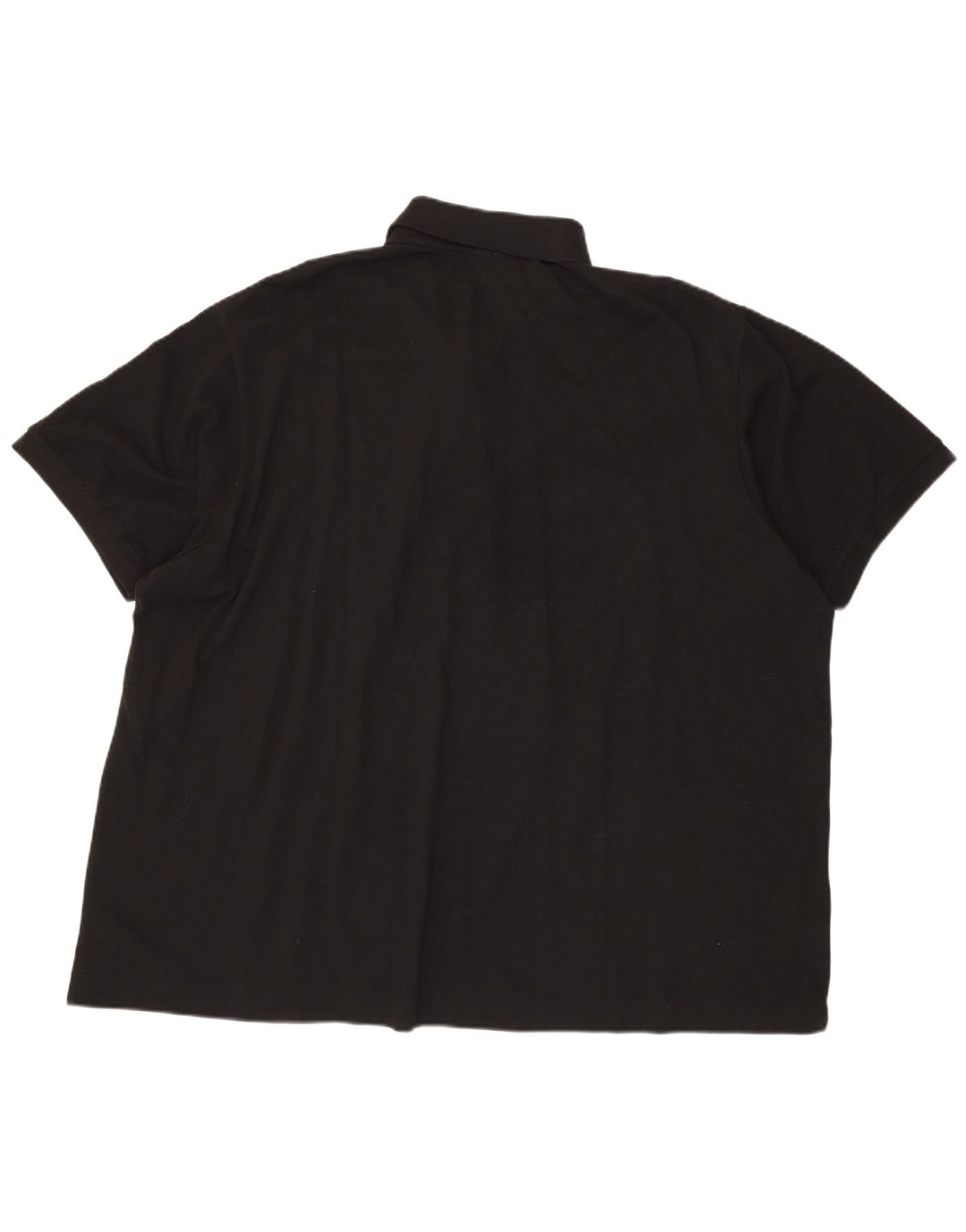 LACOSTE Mens Classic Fit Polo Shirt Size 10 5XL Black Cotton