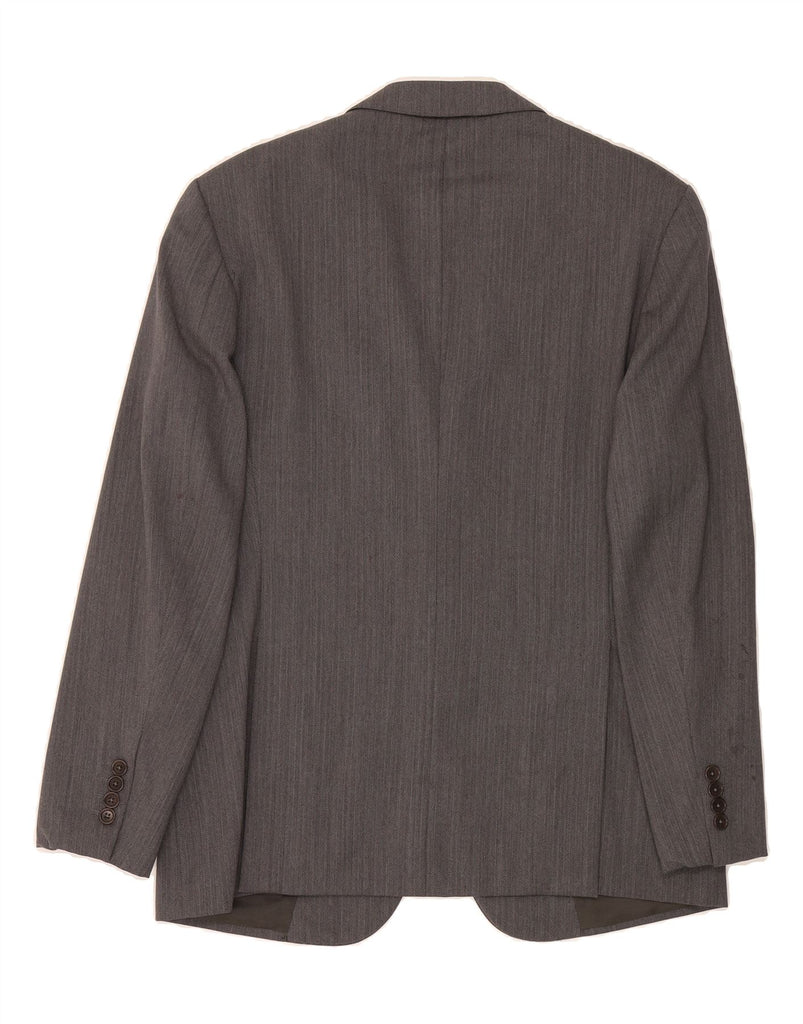 ARMANI Mens 2 Button Blazer Jacket IT 54 2XL Grey Wool Vintage Armani and Second-Hand Armani from Messina Hembry 