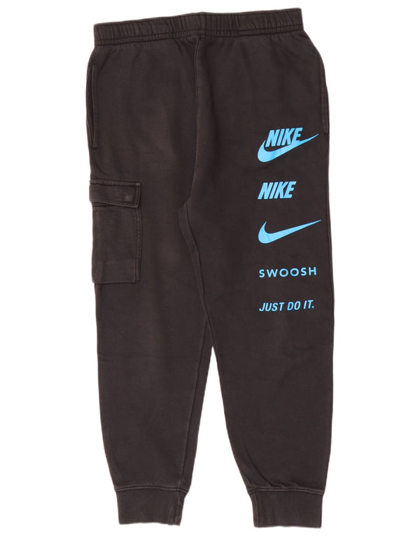 Nike Mens Graphic Tracksuit Trousers Joggers Medium  Black Cotton