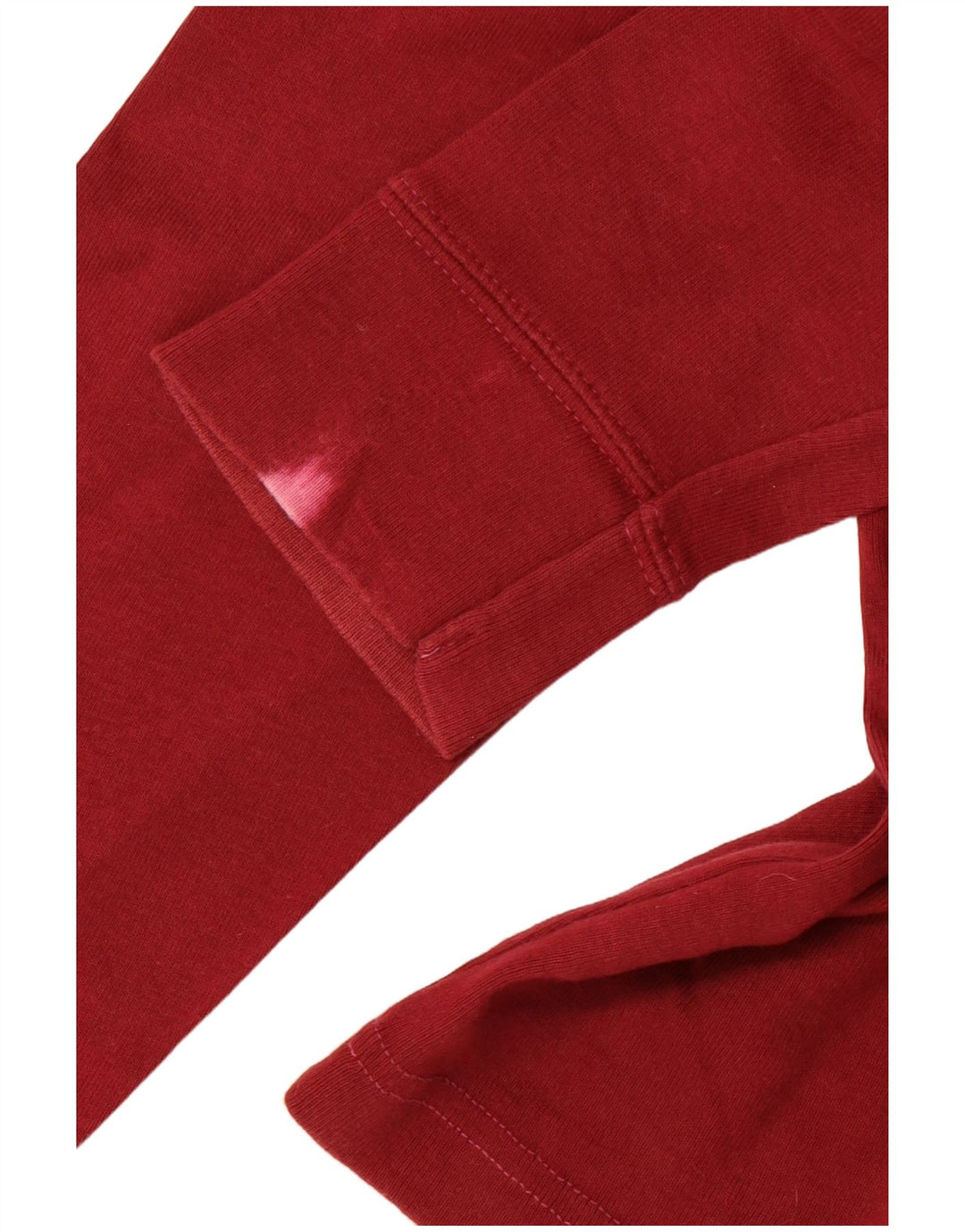 LEE Womens Top Long Sleeve UK 16 Large Red Cotton