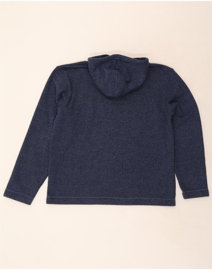 Weird Fish Mens Hoodie Jumper XL Navy Blue Flecked Polyester