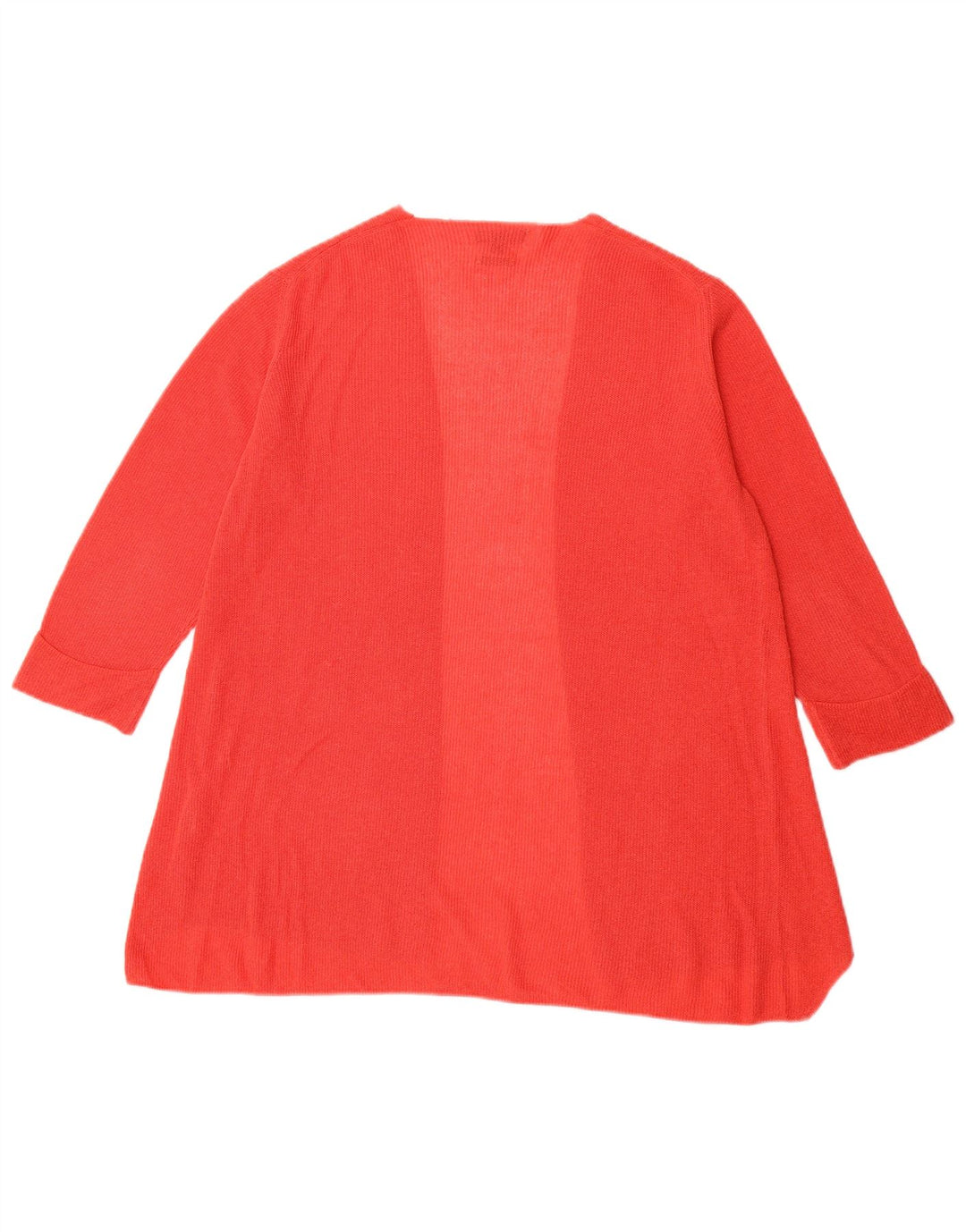 MASSIMO DUTTI Womens Open Cardigan Sweater UK 14 Medium Red