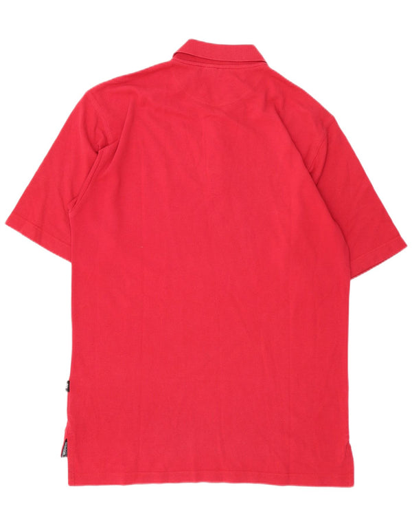 Adidas Mens Polo Shirt UK 40/42 Medium Red