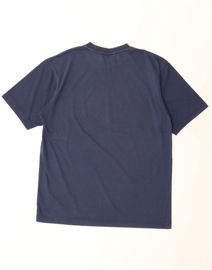 Umbro Mens T-Shirt Top Medium Navy Blue Polyester