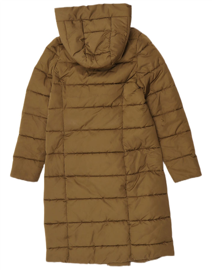 Barbour Womens Hooded Padded Coat UK 10 Small Khaki Polyester