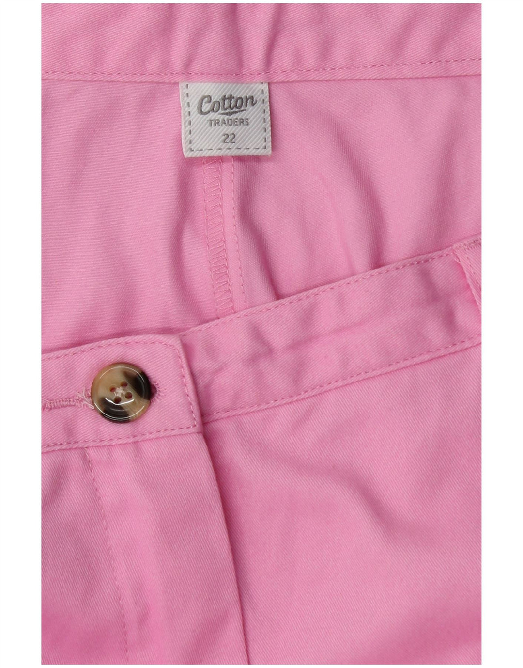 COTTON TRADERS Womens Straight Chino Trousers UK 22 3XL W44 L29 Pink