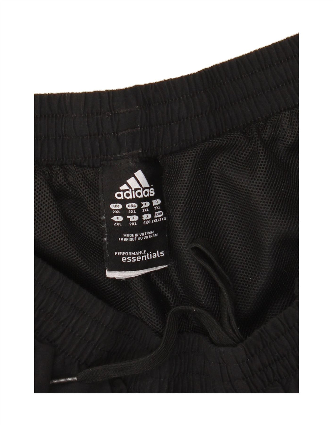 ADIDAS Mens Climalite Sport Shorts 2XL Black Polyester Vintage Adidas and Second-Hand Adidas from Messina Hembry 