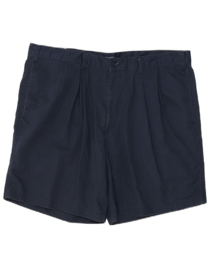 DOCKERS Mens Pegged Chino Shorts W38 XL Navy Blue Cotton