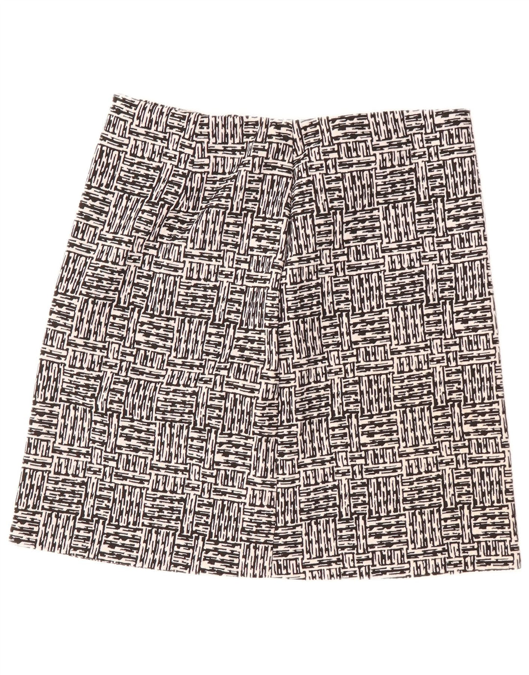 Marks & Spencer Womens A-Line Skirt UK 16 Large W34 Black Geometric