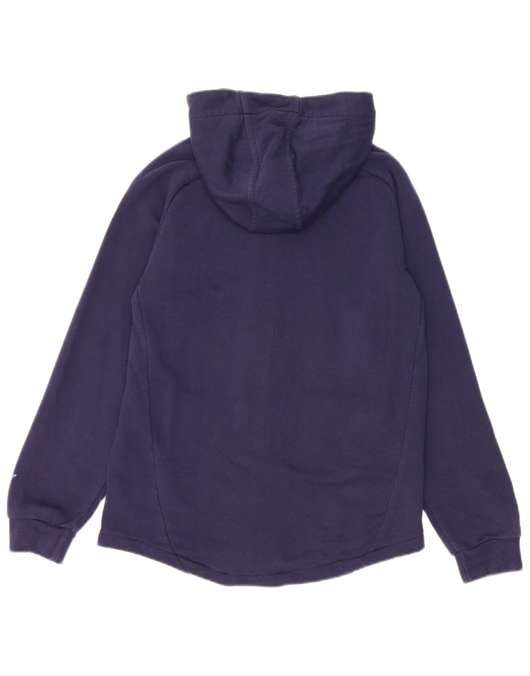 PUMA Boys Graphic Zip Hoodie Sweater 11-12 Years Navy Blue Cotton