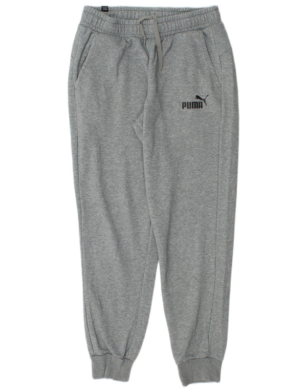 PUMA Mens Tracksuit Trousers Joggers Medium  Grey Cotton