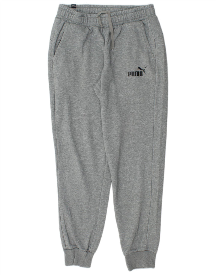 PUMA Mens Tracksuit Trousers Joggers Medium  Grey Cotton