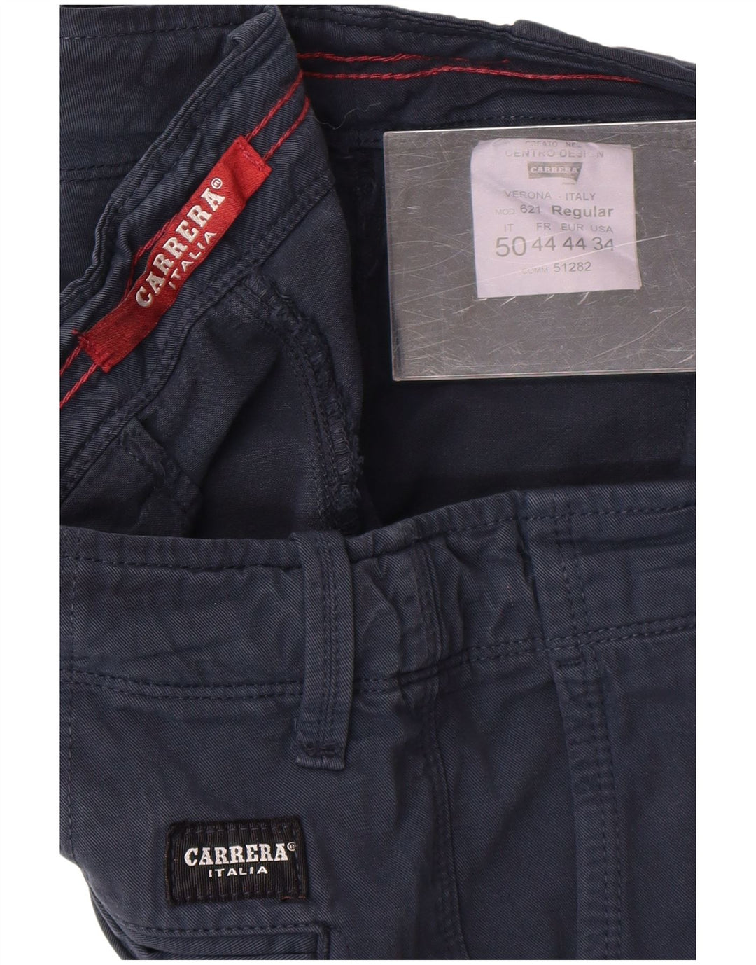 Carrera Mens Chino Shorts W34 Large  Navy Blue