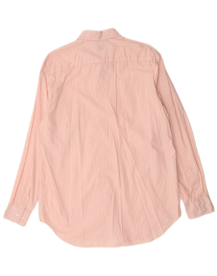 Balloon Mens Shirt Size 41 Medium Pink Striped Cotton